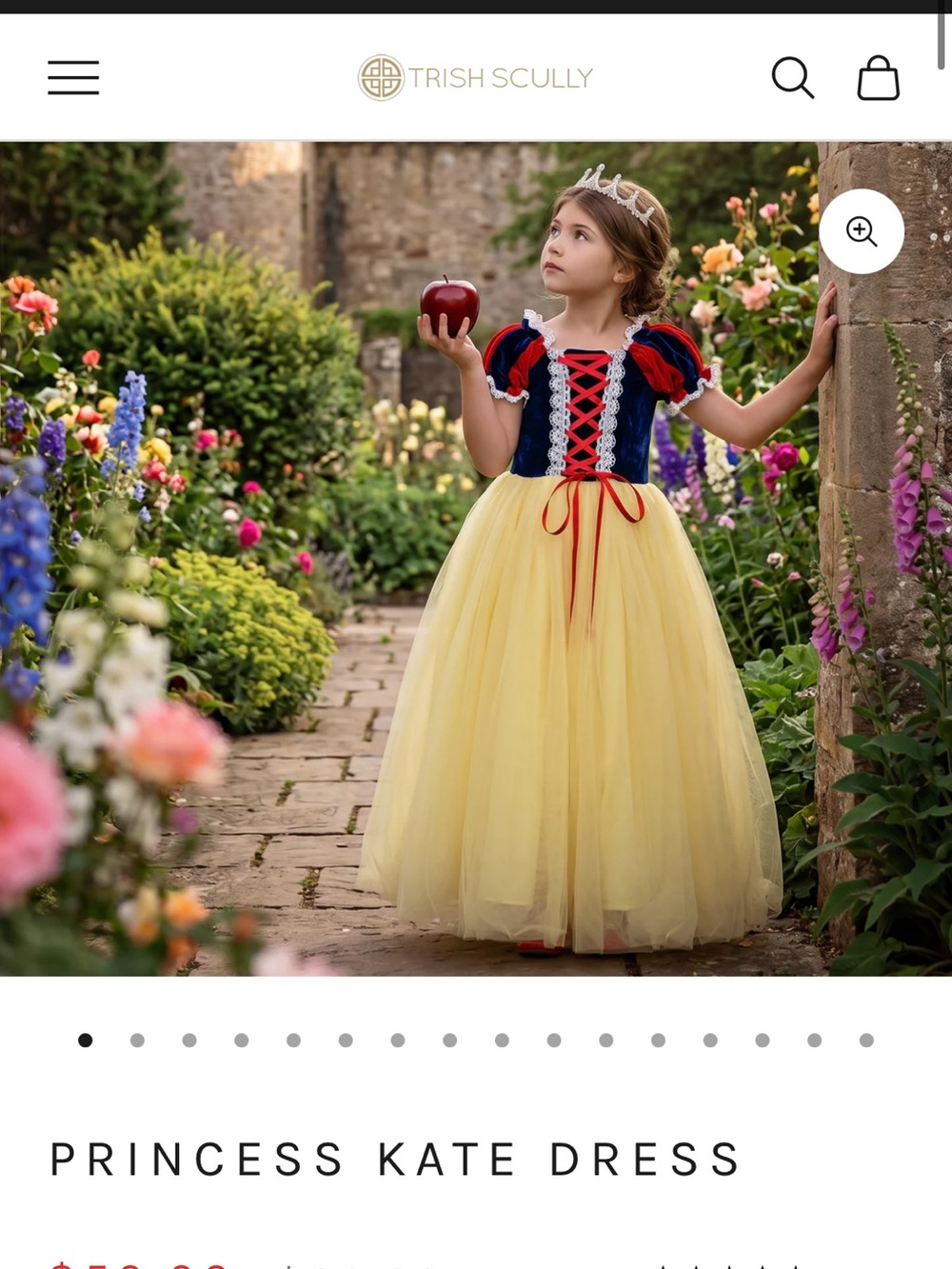 Trish Scully Princess Kate Snow White Dress